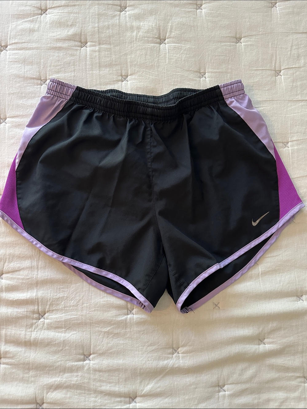 Nike Women’s Black and Lavender Athletic Shorts